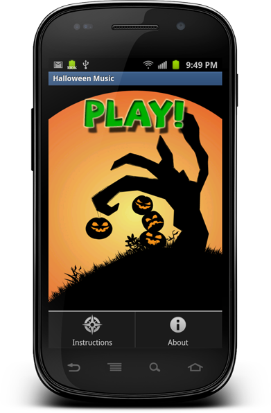 Halloween Music on Android phone