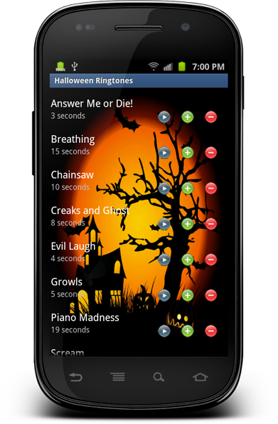 Halloween Ringtones on Android phone